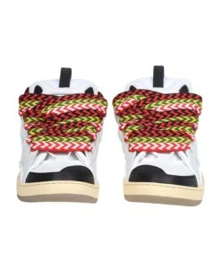 Lanvin Skate Sneakers In Black And White Leather -Urban Shoes World d552ce17c2e0be7291344cba0bd0e6e7