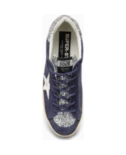 Golden Goose Super-star Blue/silver Trainer -Urban Shoes World d9d1150ac0ae93f03c70fd3a2542edfe