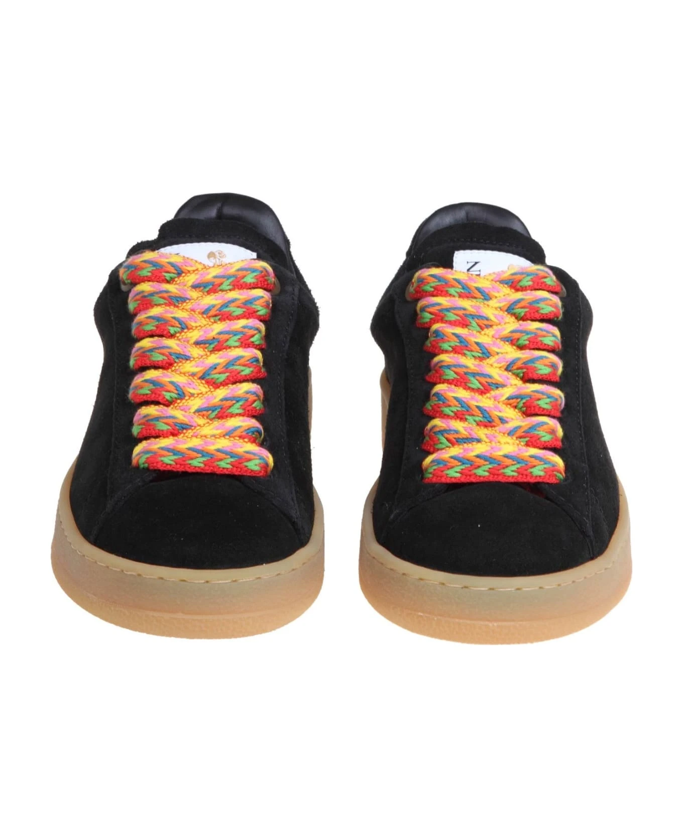 Lanvin Lite Curb Sneakers In Suede Color Black 3 Lanvin Lite Curb Sneakers In Suede Color Black - Image 3