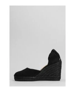 Castañer Carina-c-8-001 Wedges In Black Canvas -Urban Shoes World e2266d542fad78b11859b15ea1689ae0
