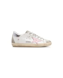 Golden Goose "superstar" Sneakers With Pink Star
