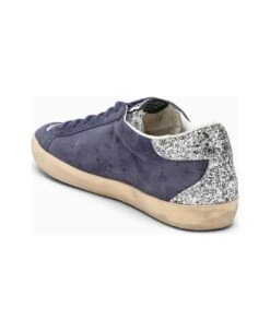 Golden Goose Super-star Blue/silver Trainer -Urban Shoes World e58e4f44e731a2f33e53759261aa39b8