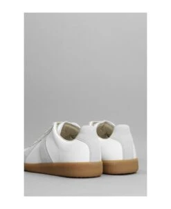 Maison Margiela Replica Sneakers In White Leather -Urban Shoes World e5db0438d9a40c439be4717ee01597bd