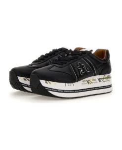 Premiata "beth 6045" Leather Sneakers -Urban Shoes World e70093a447293b9990822e612cca30fd