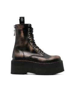 R13 Double Stack Lace Up Boots