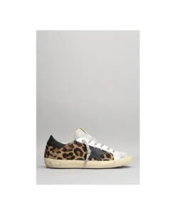 Golden Goose Superstar Sneakers In Animalier Pony Skin