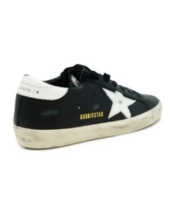 Golden Goose Black Leather Superstar Sneakers -Urban Shoes World ee9f027a1eed875419e7cab37bc1f6c1