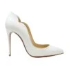 Christian Louboutin White Patent Leather Hot Chick 100 Pumps