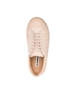 Jil Sander Bio Cotton Low Laced Sneakers -Urban Shoes World f13bf8fdcc81a3f6d6889ed97473fbe7