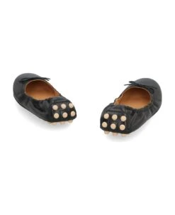 Tod's Bubble Leather Ballet Flats -Urban Shoes World f216293fa0aa0102b8b3947cc4a1f9e0