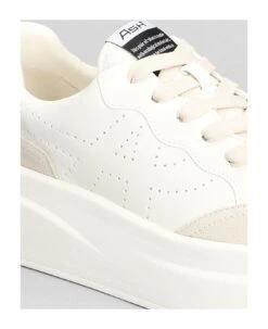 Ash Impuls Sneakers In White Leather -Urban Shoes World f3d759ec6b5d84e9556f75fd02512e8e