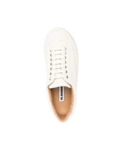 Jil Sander Soft Nappa Low Laced Sneakers -Urban Shoes World f4fd35596855da7c48984ac2f4e60442
