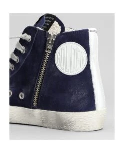 Golden Goose Francy Sneakers In Blue Suede -Urban Shoes World f57b29fd7d2694a6fb50f0fb64324836
