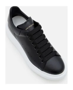 Alexander McQueen 45mm Larry Leather Sneakers -Urban Shoes World f76847d3897ab217e05ca094bc4b94c7