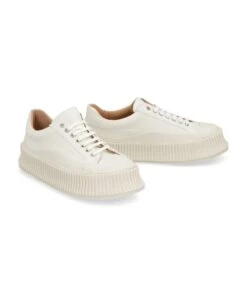 Jil Sander Canvas Low-top Sneakers -Urban Shoes World f8168fc93c0b9ebaec951ebeedbe50f8