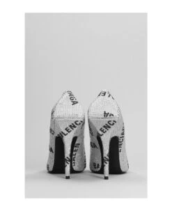 Balenciaga Pump H100 Pumps In Silver Leather -Urban Shoes World f8321ec08ae65d046dad18f76be6e149