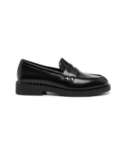 Ash Studs Detailed Round Toe Loafers