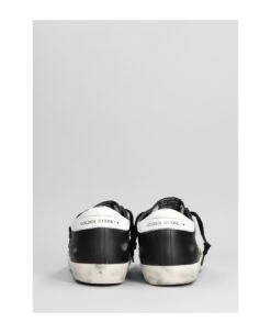 Golden Goose Superstar Sneakers In Black Leather -Urban Shoes World fab1593bd0195b1b442b6c1243653c74