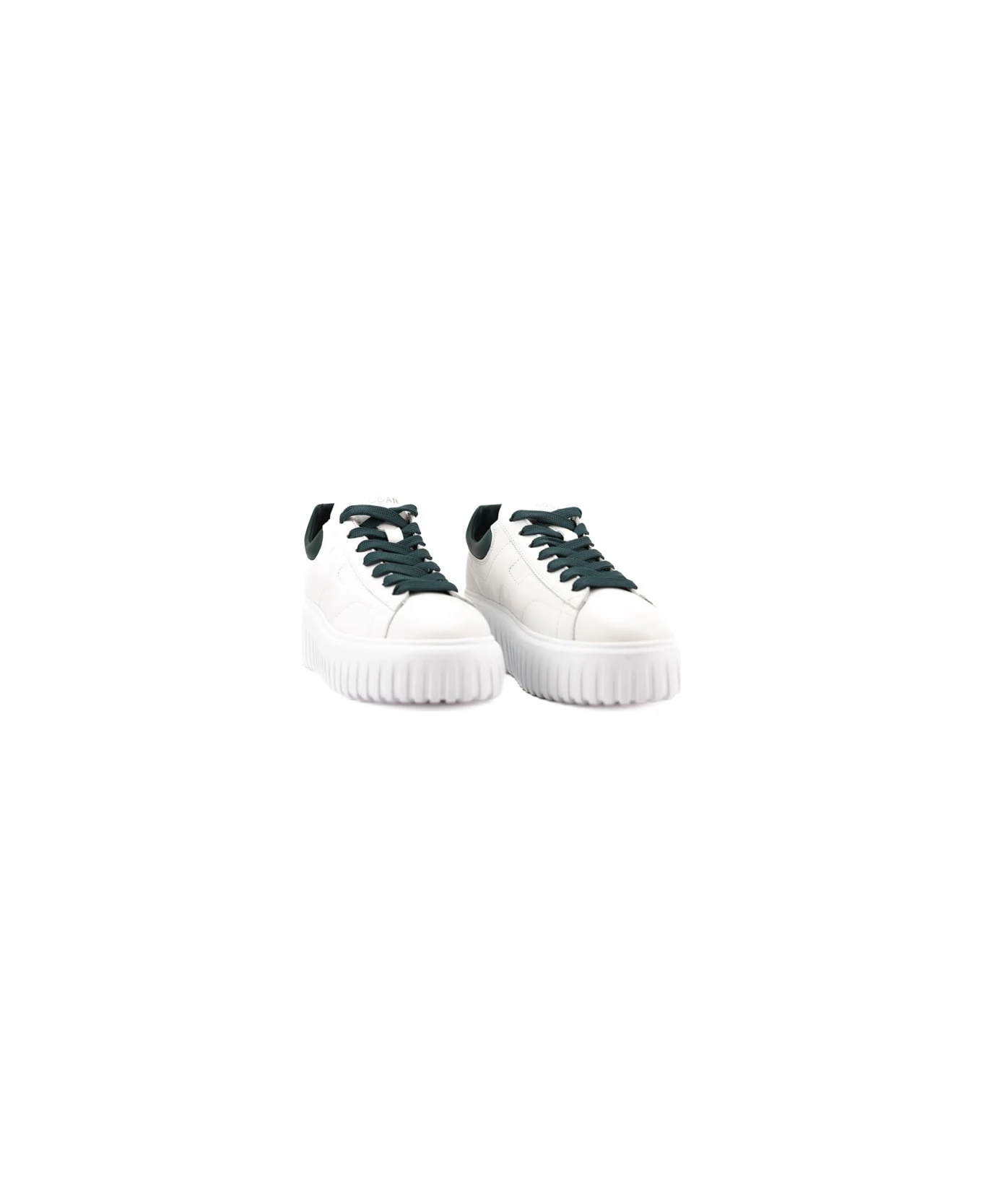 Hogan White/green H-stripes Sneakers 2 Hogan White/green H-stripes Sneakers - Image 2